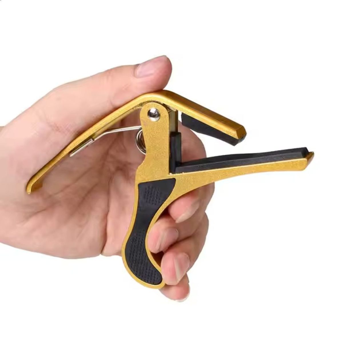 GENERICO - Capotraste de Guitarras a presión Dorado