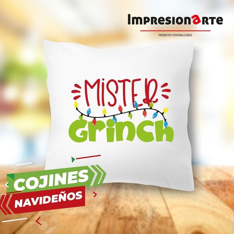 IMPRESIONARTE - Cojin Grinch Navidad