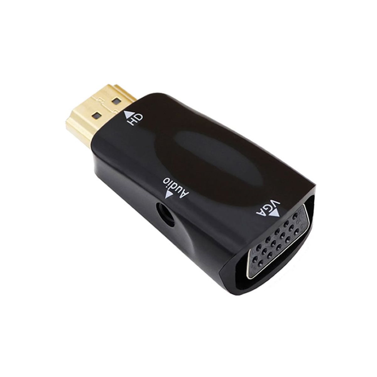 GENERICO - Adaptador de Cable HDMI Compatible con VGA  Audio HD 1080P