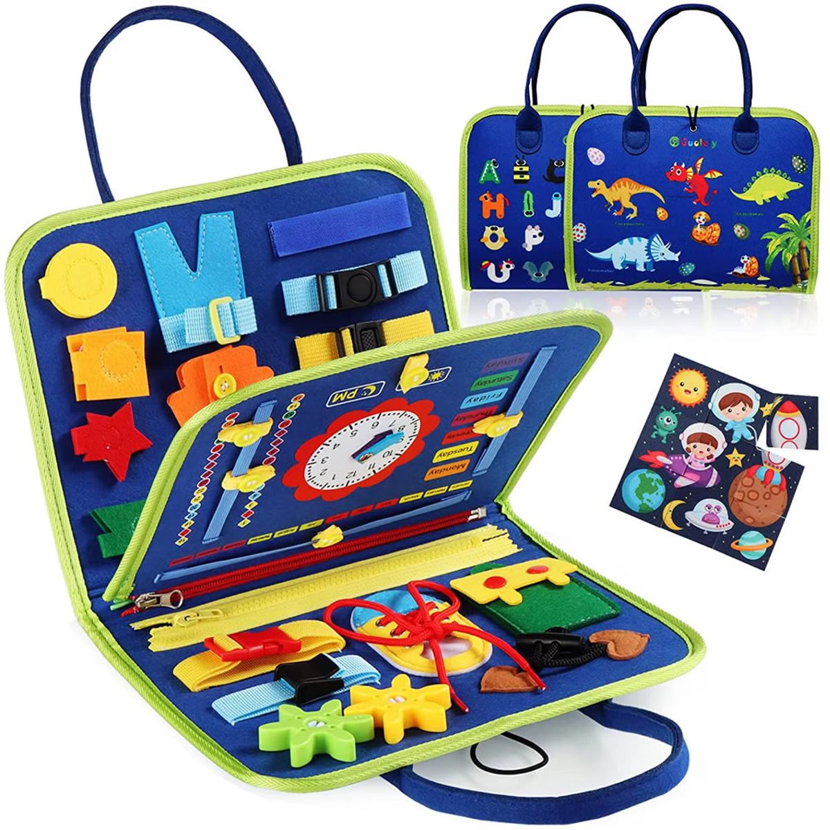 GENERICO - Tablero Sensorial Azul  Niños Juguetes Educativo