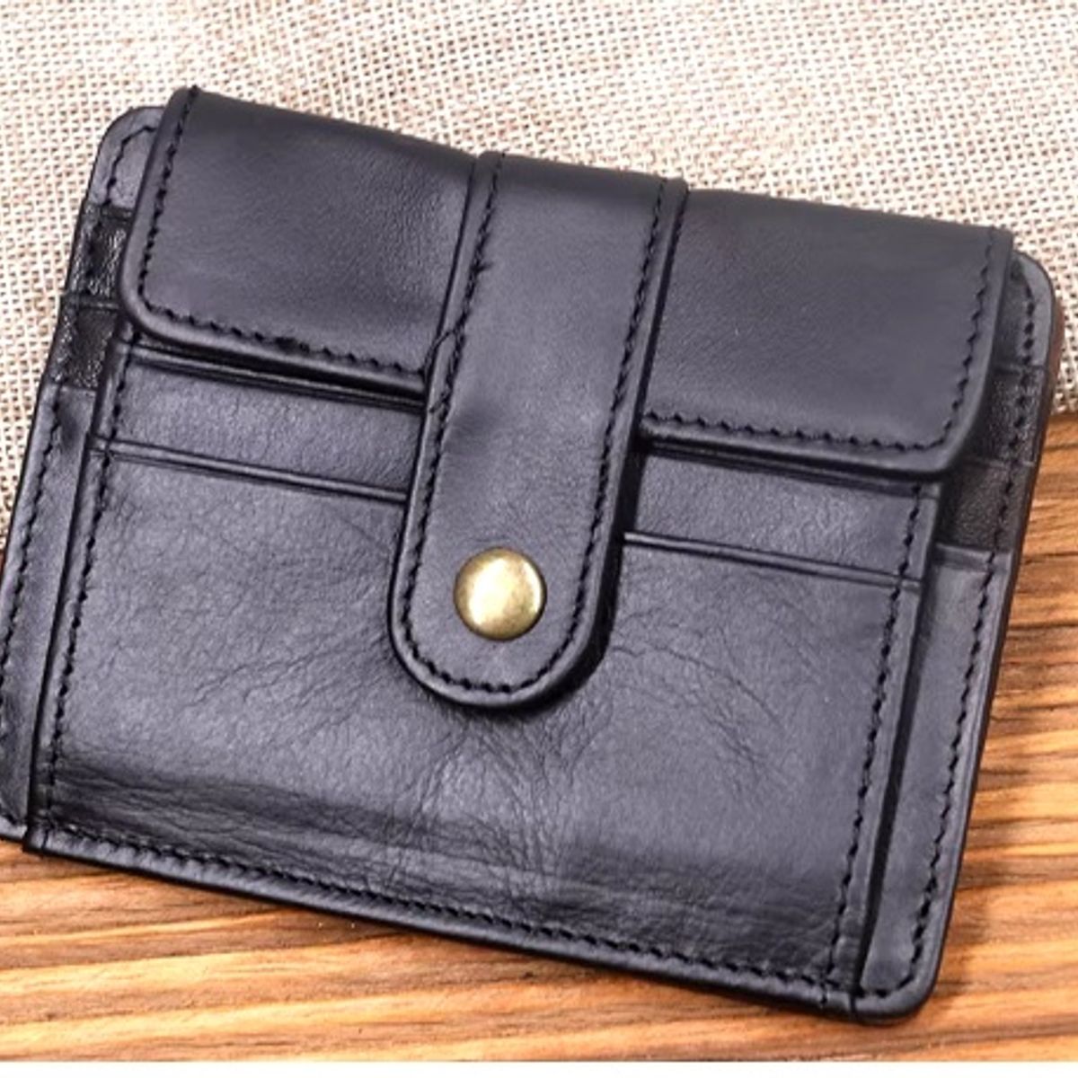 GENERICO - PORTA TARJETERO DE CUERO VACUNO