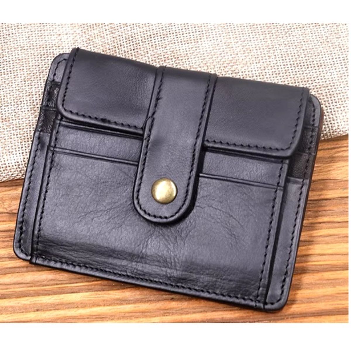 GENERICO - PORTA TARJETERO DE CUERO VACUNO