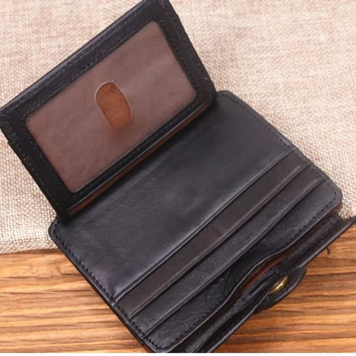 GENERICO - PORTA TARJETERO DE CUERO VACUNO