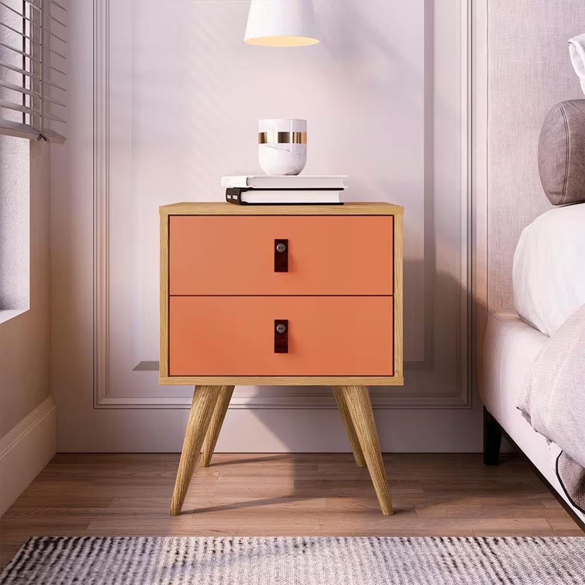 GENERICO - Velador Moderno 2 Cj Denby Amore Home