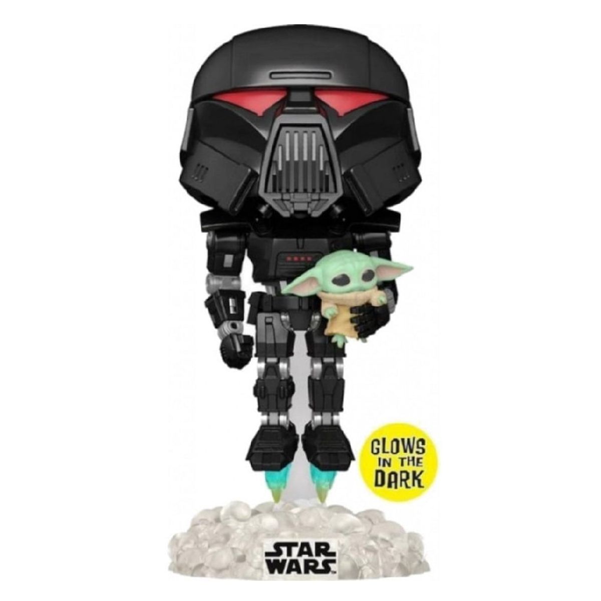 FUNKO - Funko -Funko Pop Mandalorian Dark Trooper Con Grogu EE