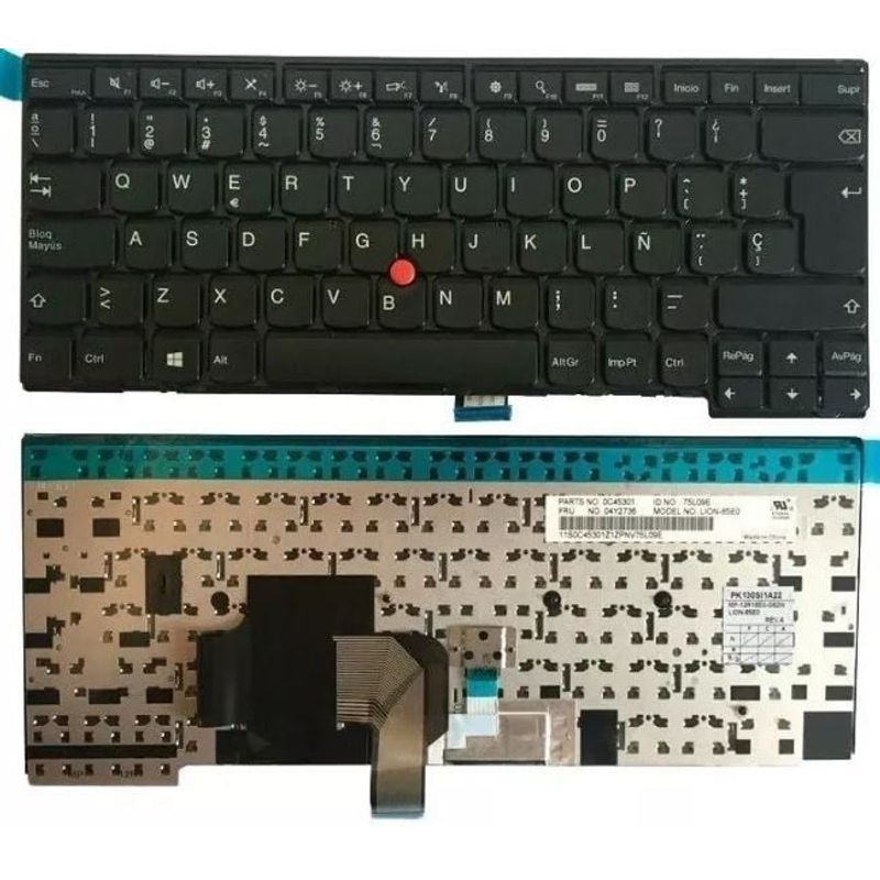 DISEÑO ORIGINAL - Teclado Compatible Thinkpad T440 L440 E431 E440 L450 T450