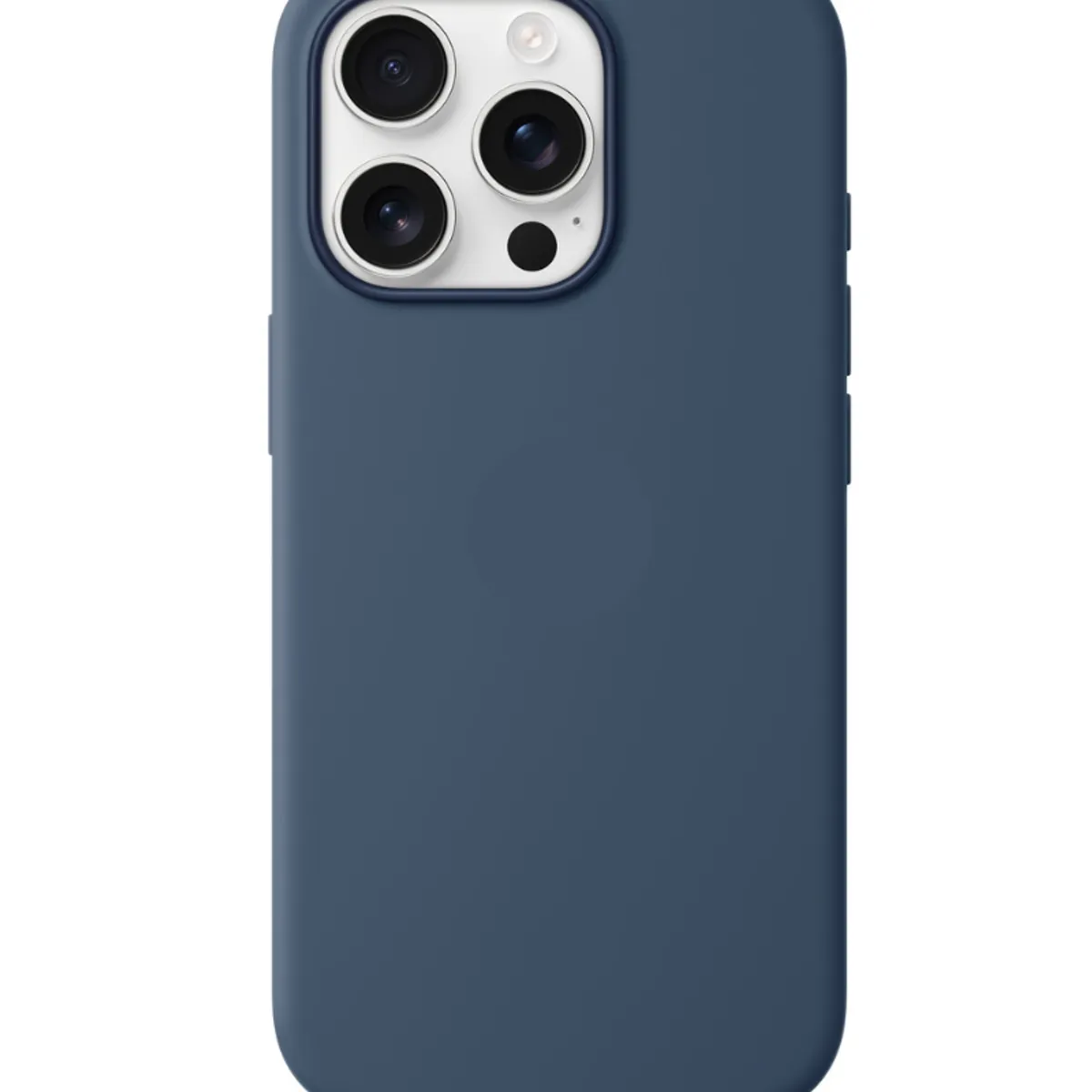 GENERICO - CASE DE SILICONA PARA IPHONE 16 PRO AZUL OSCURO