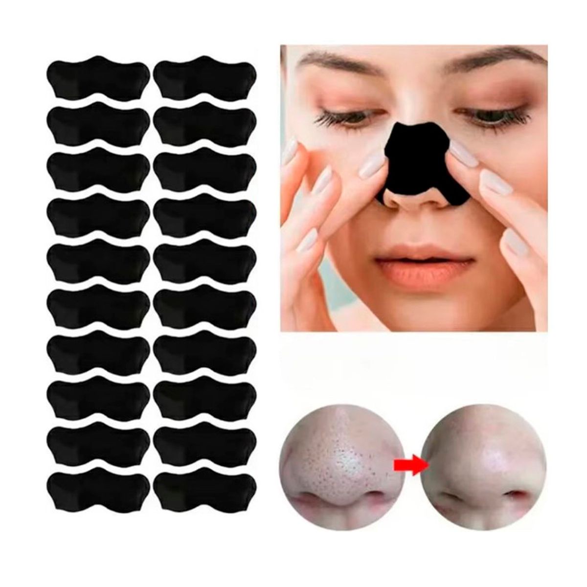 GENERICO - 10 Mascarilla Exfoliadora para Eliminar espinillas y Puntos Negros