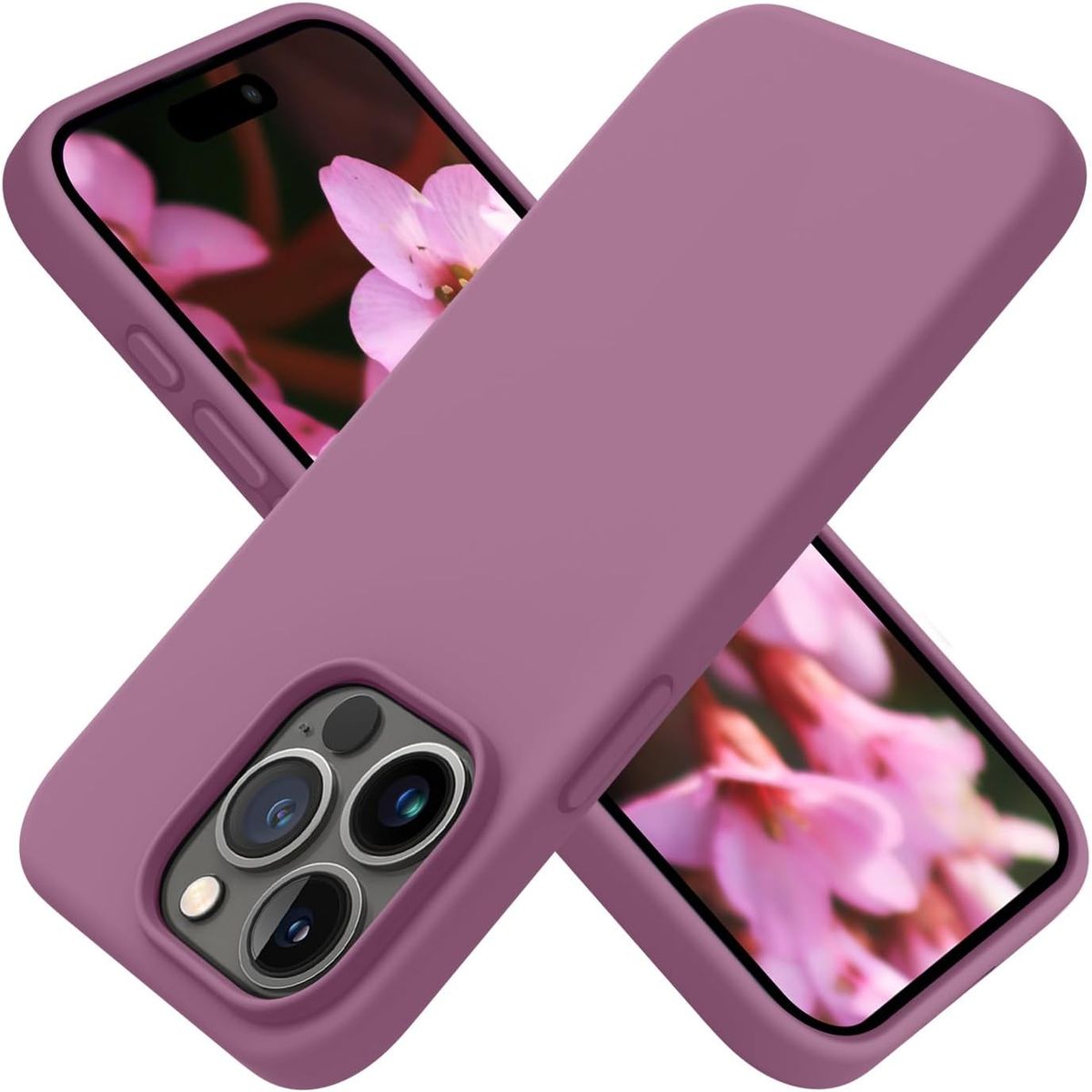 GENERICO - CASE DE SILICONA PARA IPHONE 16 PRO ROSA