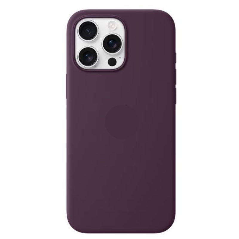 GENERICO - CASE DE SILICONA PARA IPHONE 16 PRO VINO