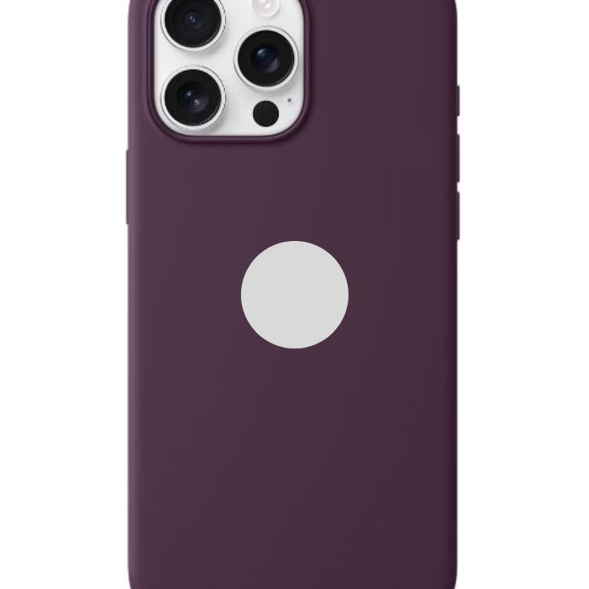 GENERICO - CASE DE SILICONA PARA IPHONE 16 PRO MAX VINO