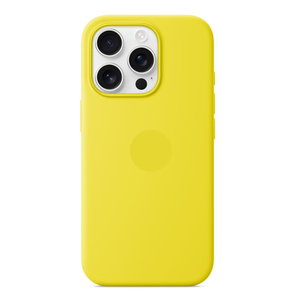 GENERICO - CASE DE SILICONA PARA IPHONE 16 PRO MAX AMARILLO