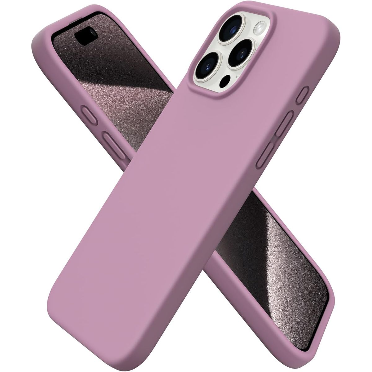 GENERICO - CASE DE SILICONA PARA IPHONE 16 PRO MAX ROSA