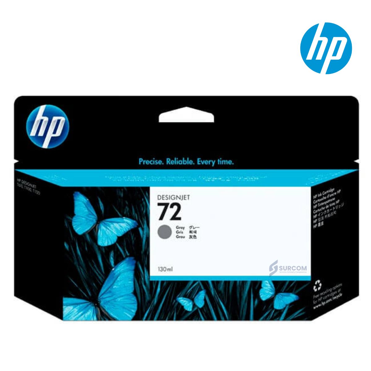 HP - Cartucho de Tinta HP 72 Gray C9374A Original