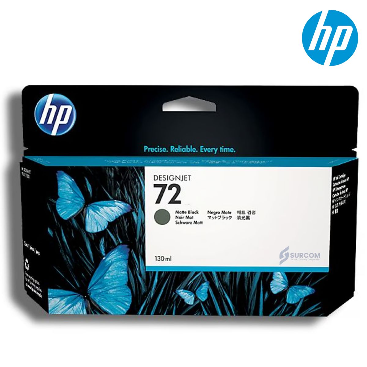 HP - TINTA HP 72 C9403A MATTE BLACK 130ML DESIGNJET T610/T1100/T1200