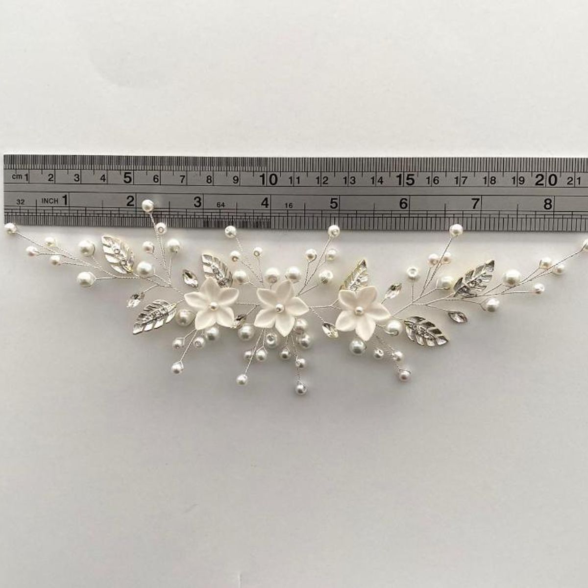 ANADE HANDMADE - TOCADO TIARA ACCESORIO PARA NOVIA