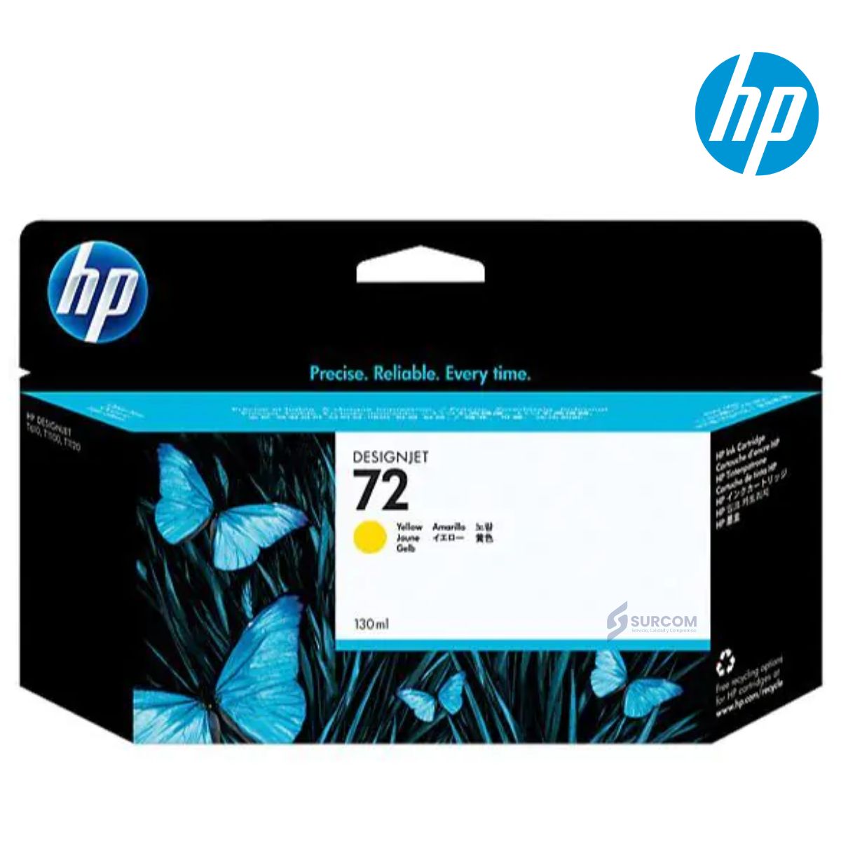 HP - Cartucho HP 72 Amarillo C9373A original