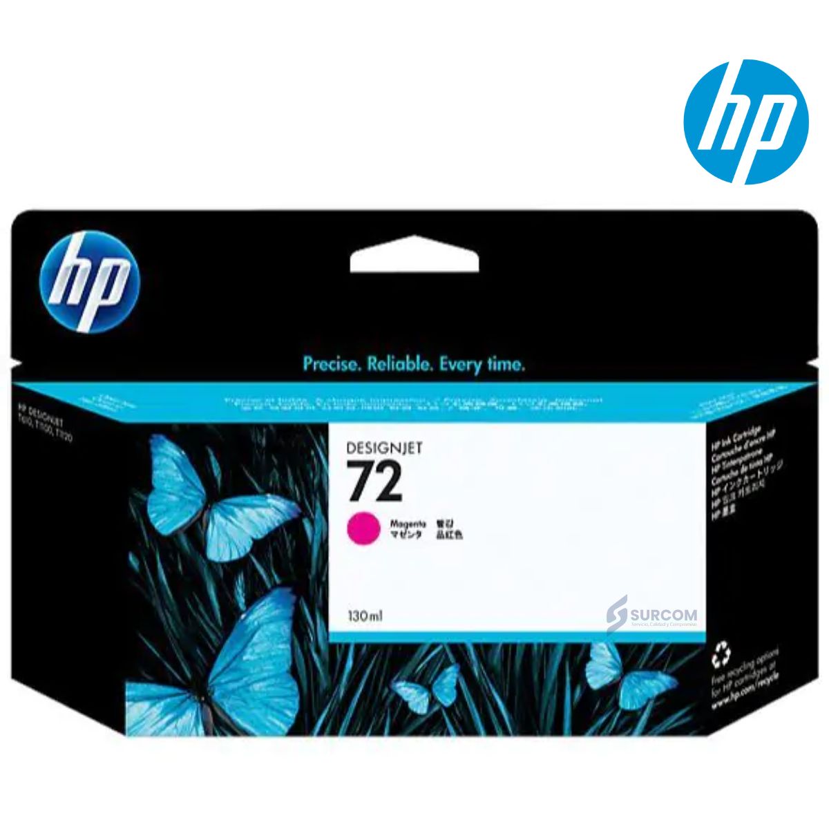 HP - TINTA HP 72 (C9372A) 130ml MAGENTA