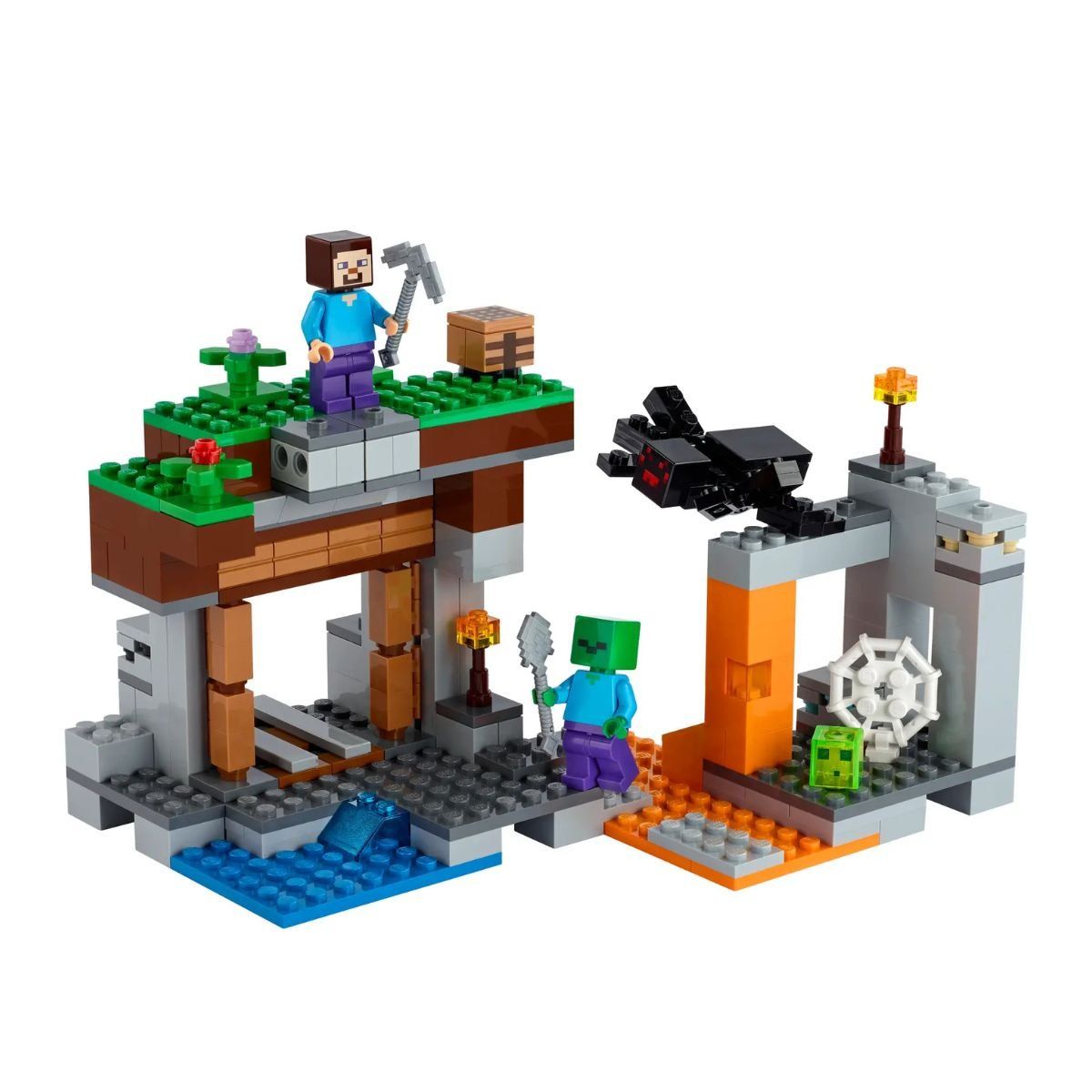 MINECRAFT - Lego Minecraft La Mina Abandonada My World 260 Pcs