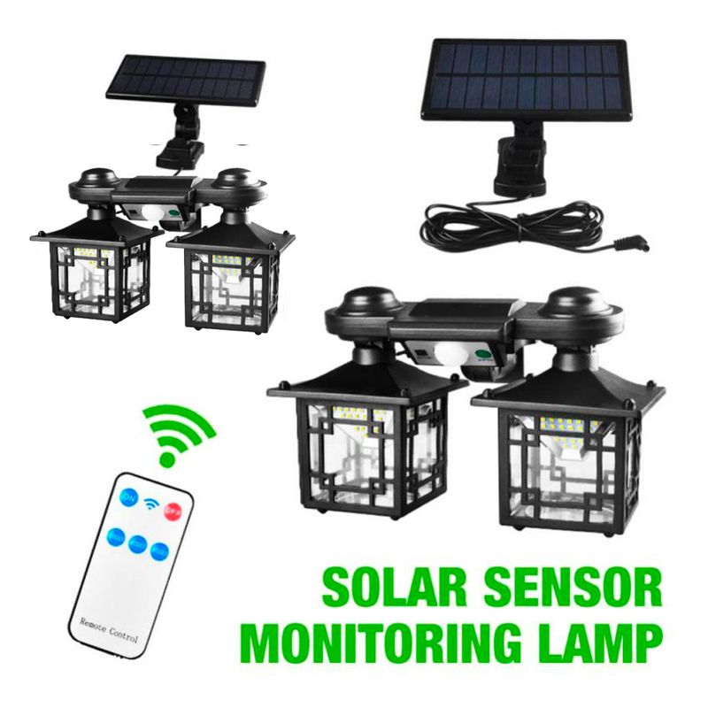 SEISA - Lampara Solar Recargable con Control Sensor de Movimiento