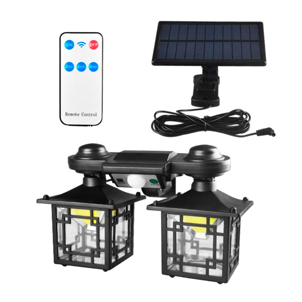 SEISA - Lampara Solar Recargable con Control Sensor de Movimiento