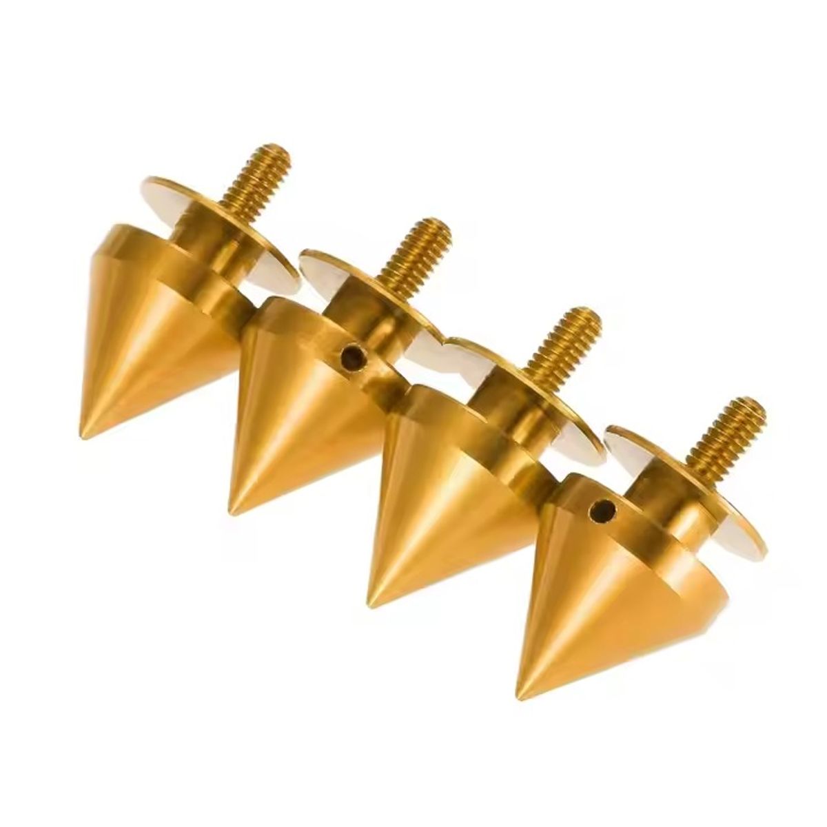 GENERICO - sujetador de parachoque punta de bala dorado