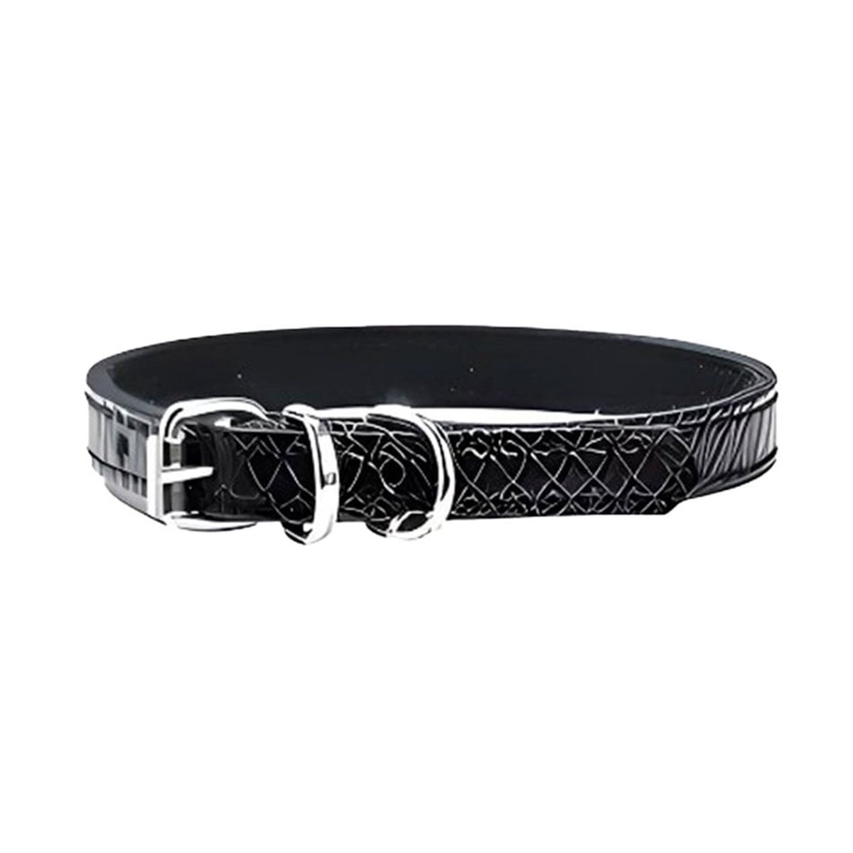 BOBBY - Collar para perros Power negro 20cm