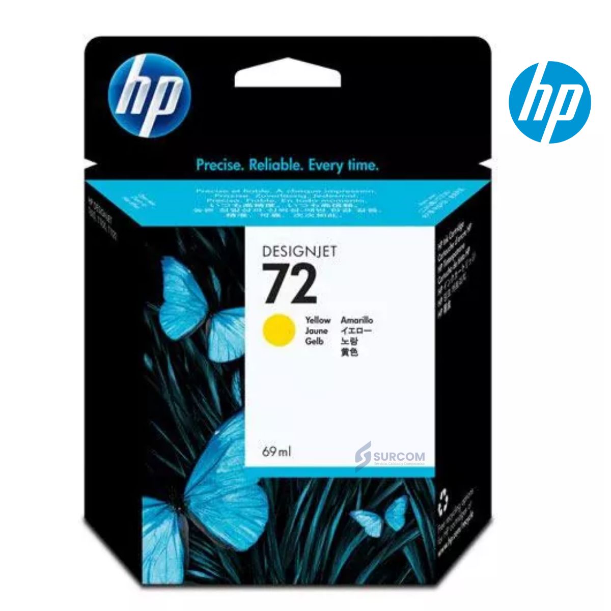 HP - Cartucho HP 72 Yellow C9400A Original 69ml