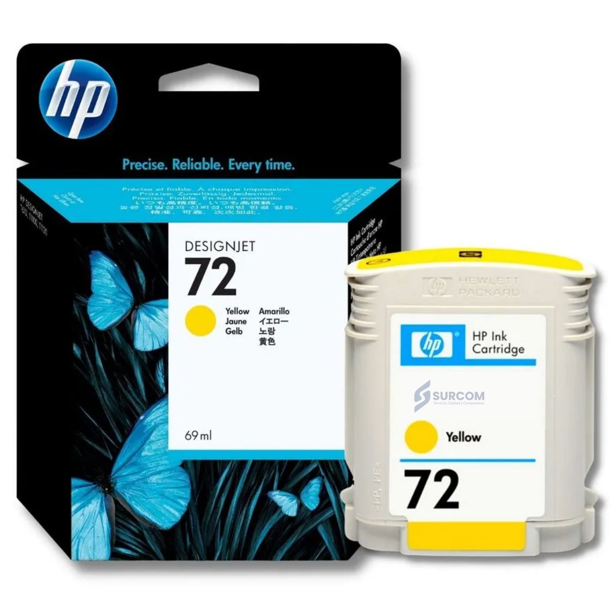 HP - Cartucho HP 72 Yellow C9400A Original 69ml