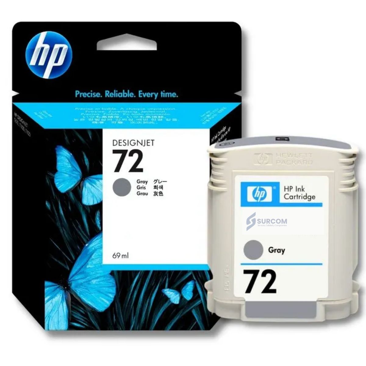 HP - Cartucho HP 72 Gris C9401A Original 69ml