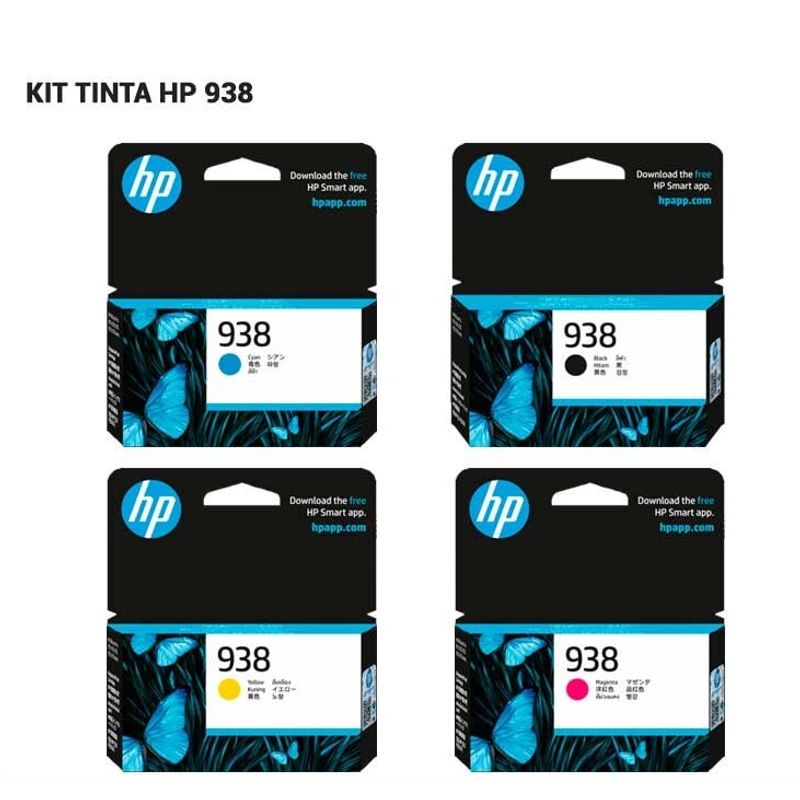 HP - Kit De 4 Cartuchos Originales Hp 938