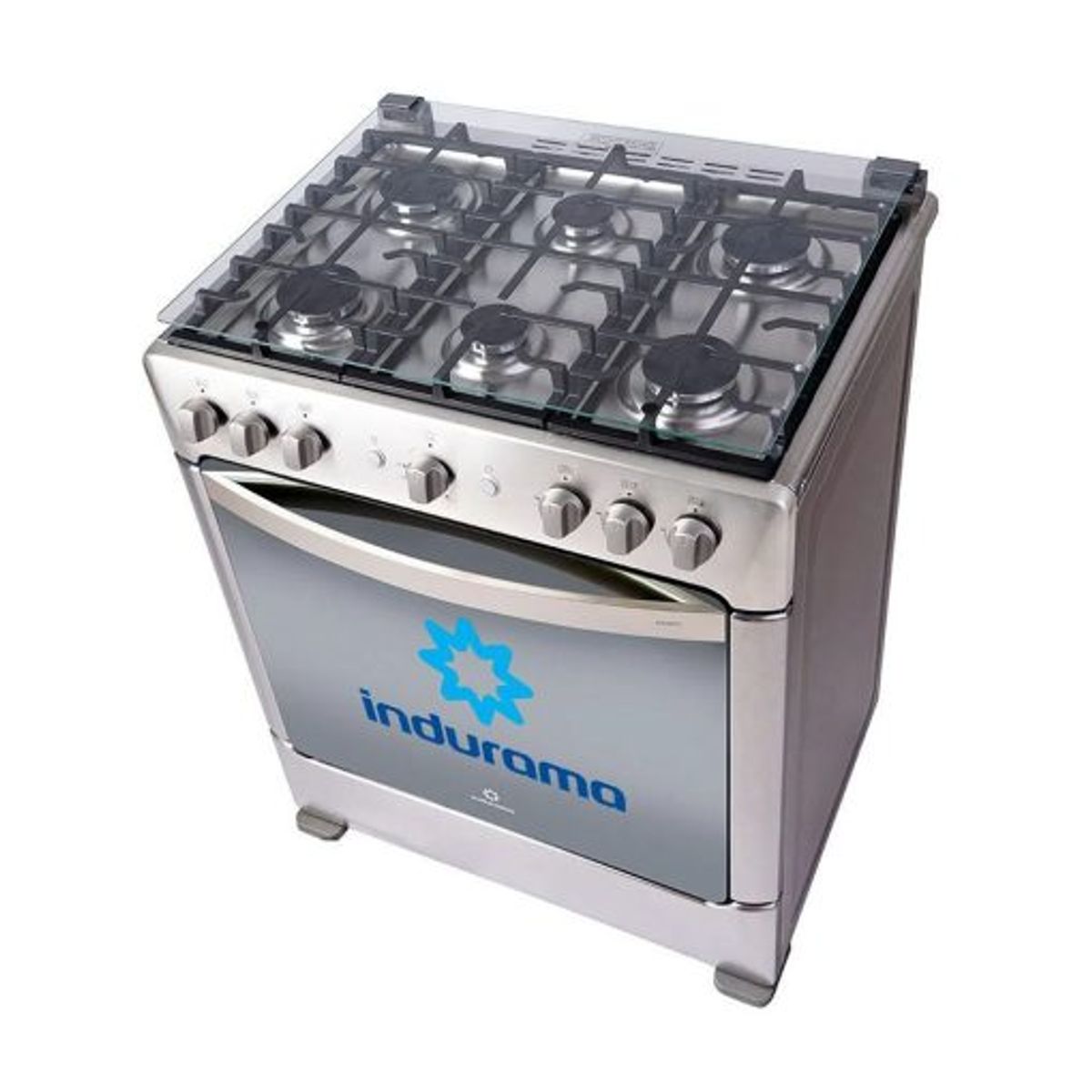 INDURAMA - Cocina Indurama a Gas 6 Hornillas PARMA ZAFIRO Croma