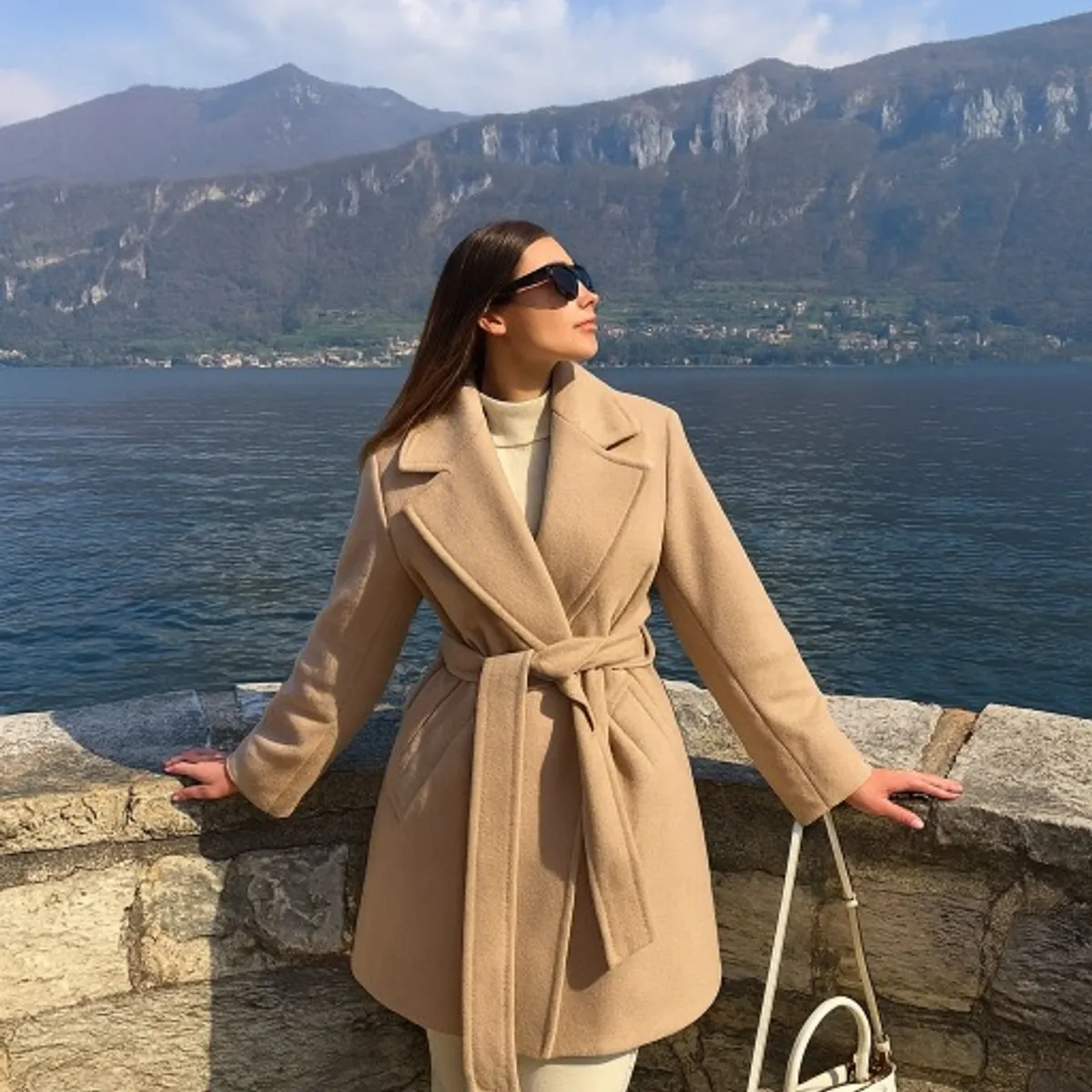 AMA OUTFITTERS - ABRIGO DE PAÑO OVERSIZE BOSS