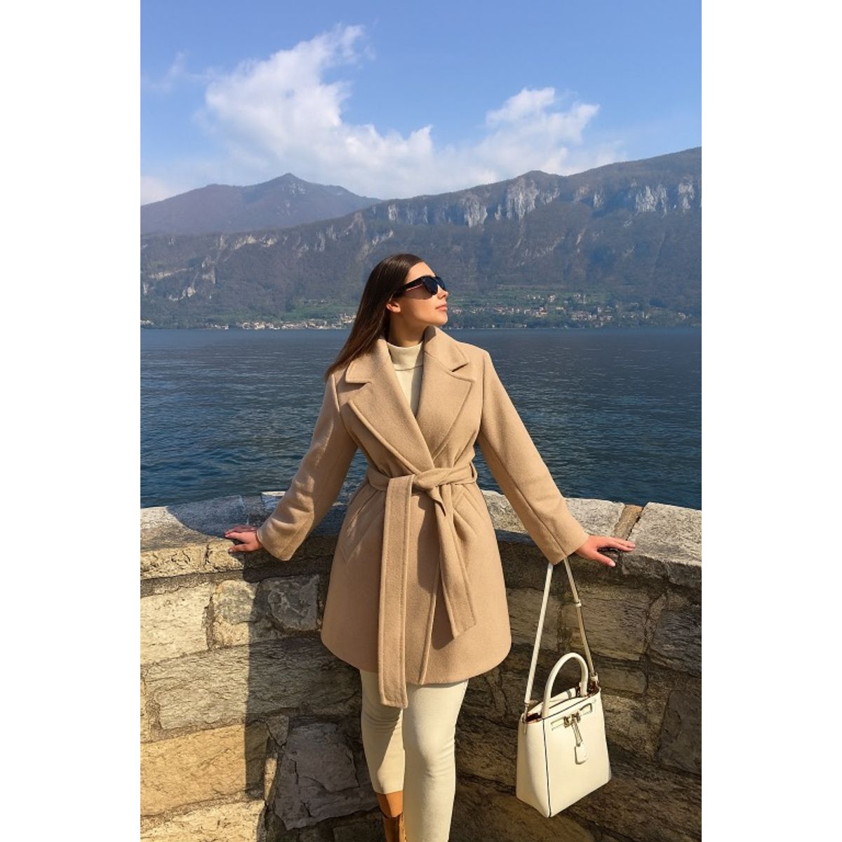 AMA OUTFITTERS - ABRIGO DE PAÑO OVERSIZE BOSS