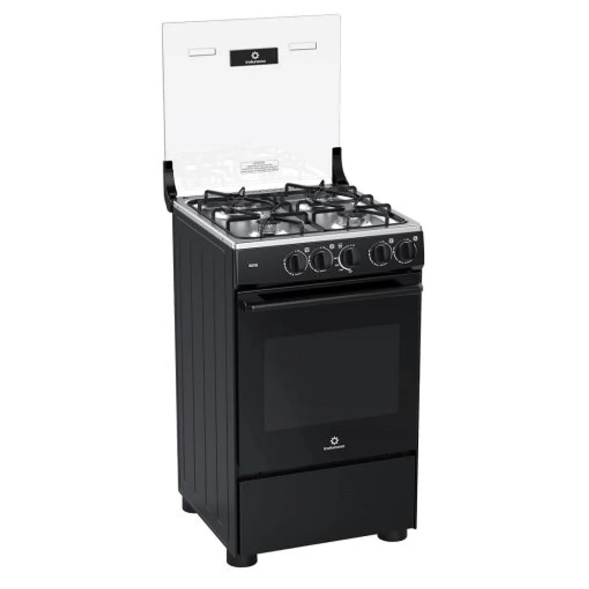 INDURAMA - Cocina de 4 Hornillas Indurama Goya Negra