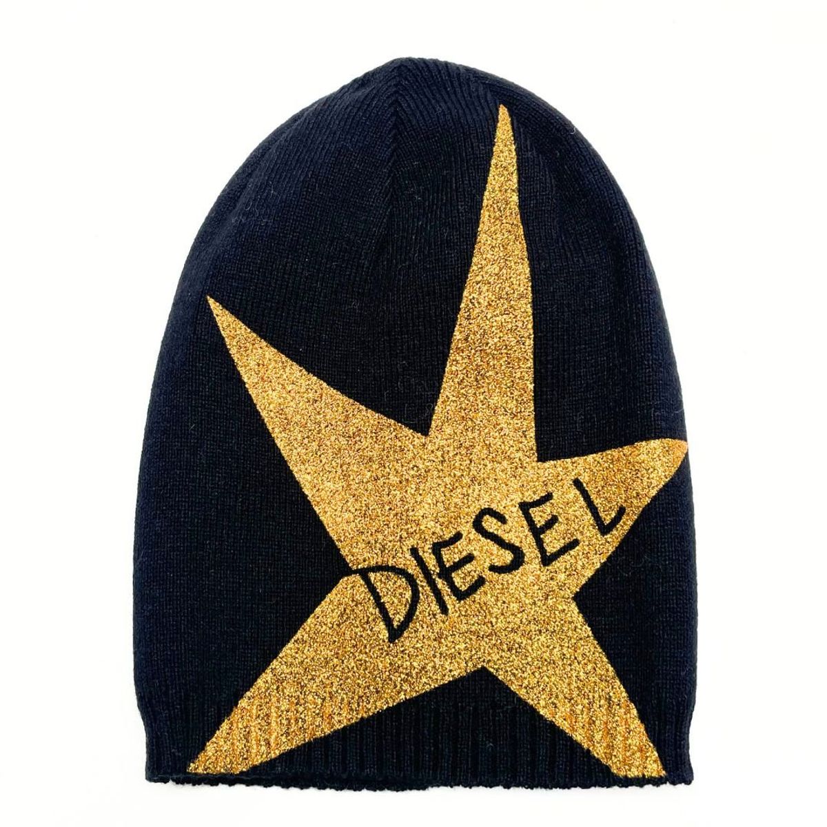 KAST PE - Beanie para niña Estrella Dorada Diesel - Negro