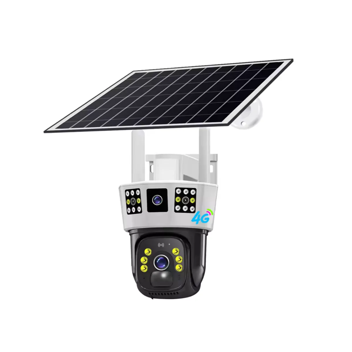 GENERICO - Cámara De Seguridad DOBLE LENTE WIFI Exterior Con Panel solar VCS10