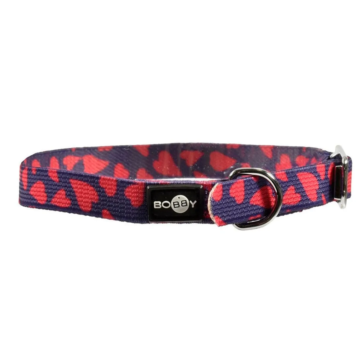 Collar para gatos Bobby Flex Corazones - azul oscuro, marca BOBBY - Foto Principal