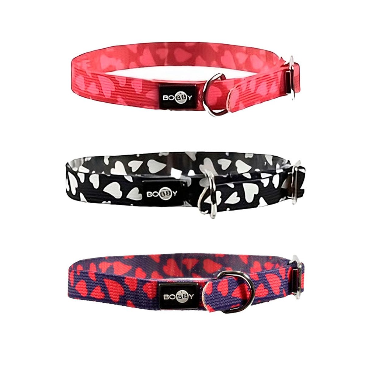 Collar para gatos Bobby Flex Corazones - azul oscuro, marca BOBBY - Foto 2
