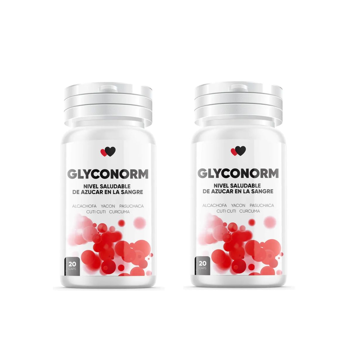 GENERICO - Glyconorm Regula Azúcar En Sangre 20 Capsulas 500mg 02 Frascos