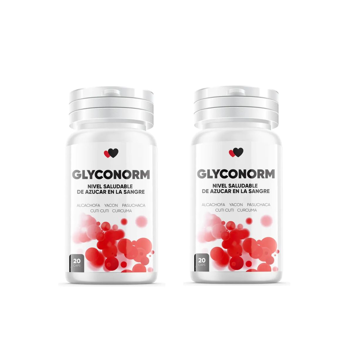 GENERICO - Glyconorm Regula Azúcar En Sangre 20 Capsulas 500mg 02 Frascos