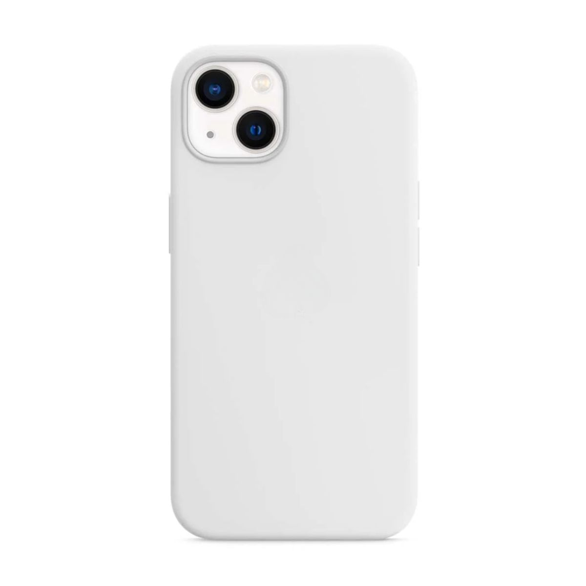 GENERICO - Case para Iphone 15 de silicona con logo protector blanco