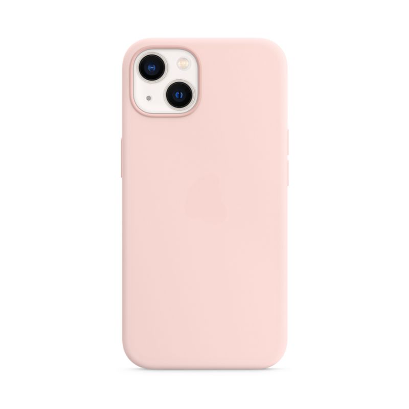 GENERICO - Case para Iphone 15 de silicona con logo protector rosa