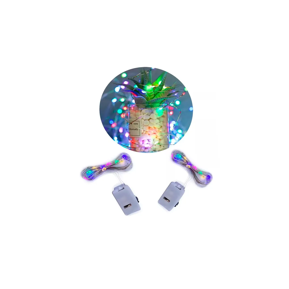 GENERICO - Luces De Hadas a  Pilas  De  3m 30led set x 3 piezas