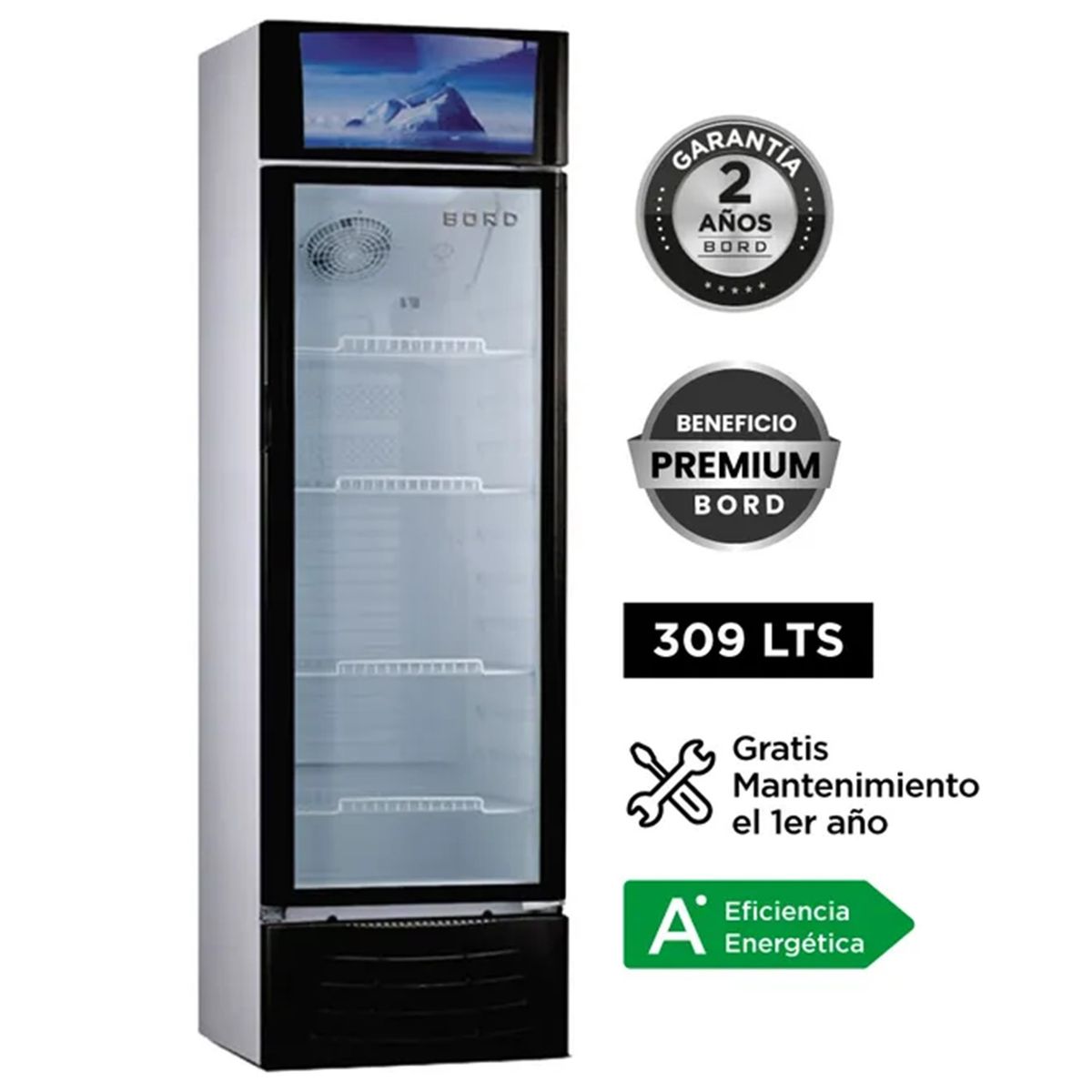 BORD - VITRINA EXHIBIDORA BORD EX309-M 309LT