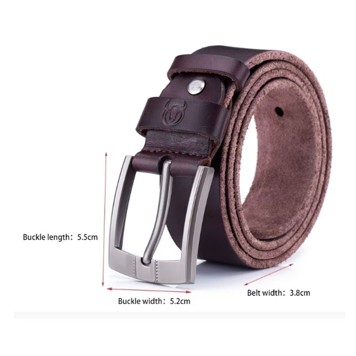 BULLCAPTAIN - Cinturon Correa de Cuero Bullcaptain SGP  Hombres