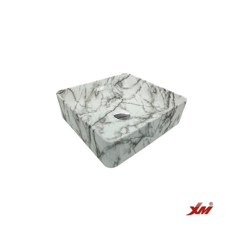 XM - LAVABO OVALIN DE LOZA  CUADRADO 488YS