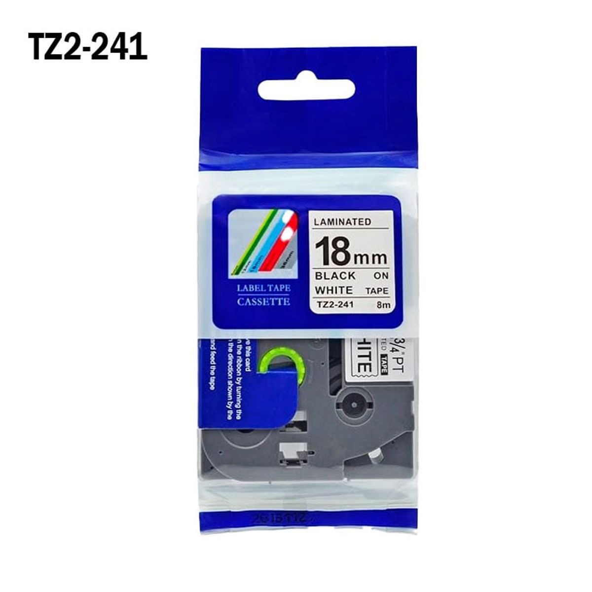 GENERICO - TZ2-241 Cinta compatible Brother 18MM X 8MTS TZE-241