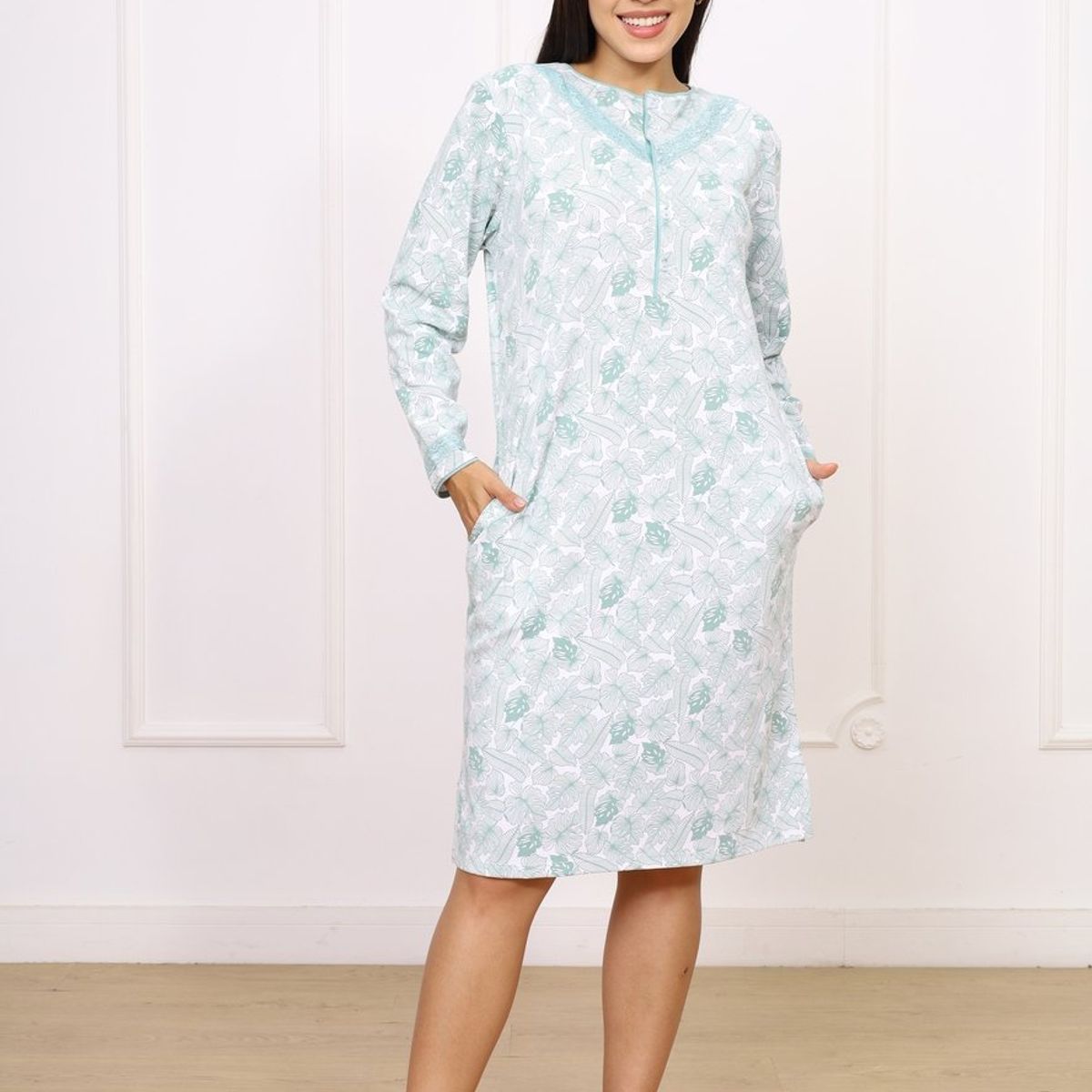 KYM MULTIUSOS - PIJAMA ALGODÓN CAMISON MUJER