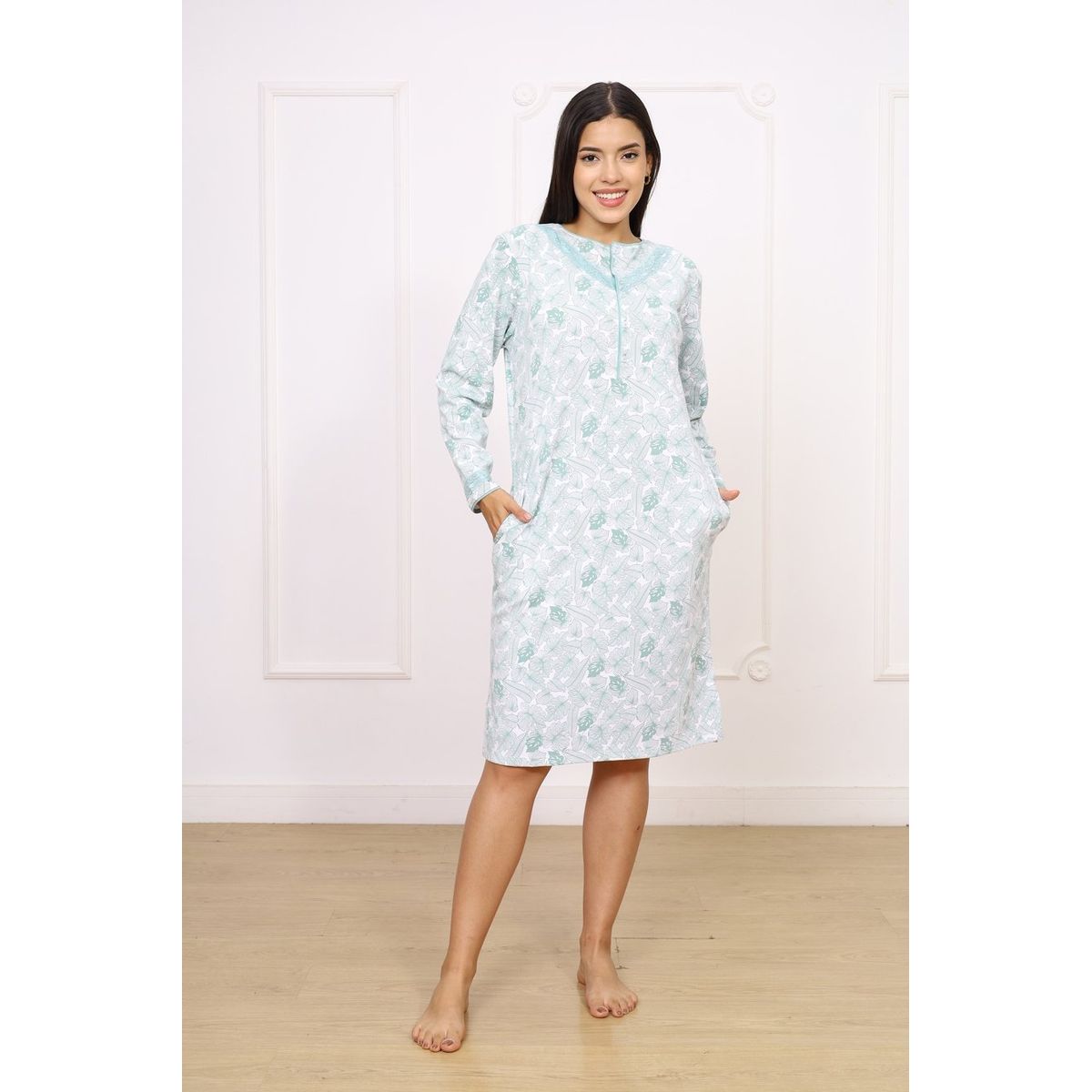 KYM MULTIUSOS - PIJAMA ALGODÓN CAMISON MUJER
